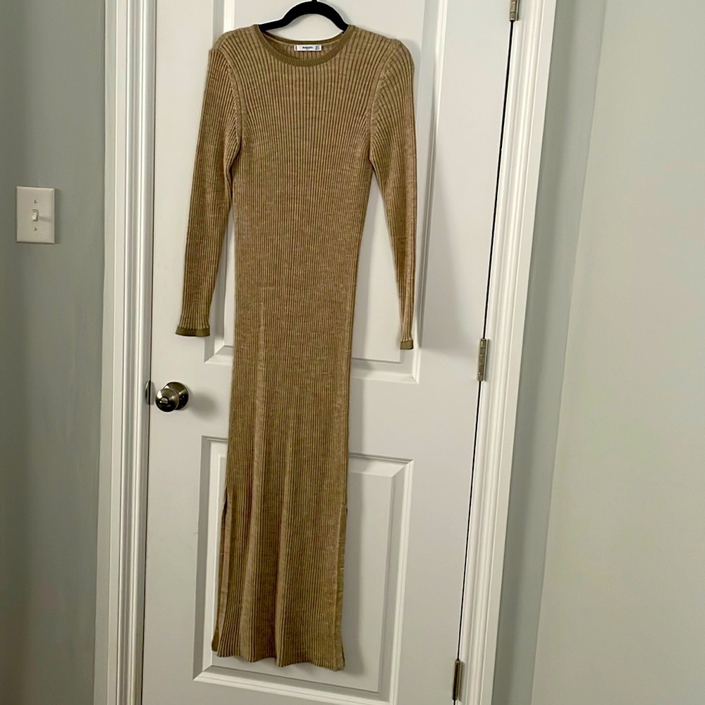 Mango Ribbed knit dress